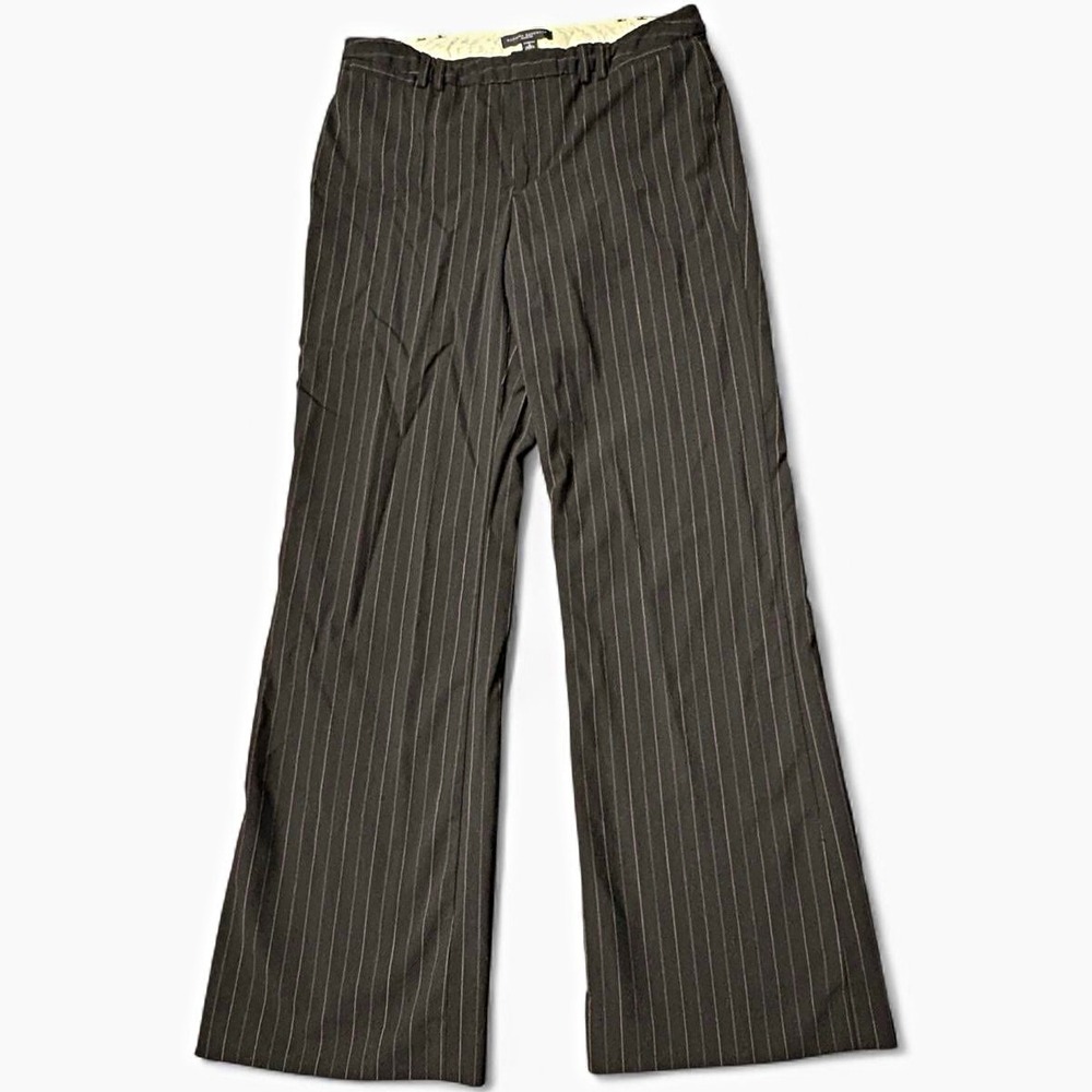 VTG Banana Republic Y2K Trousers Women's 6 32x32 Martin Lined Pinstripe Wool